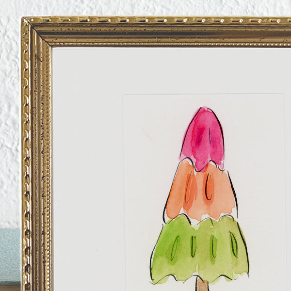 'Rocket Ice Lolly' Framed Original Art