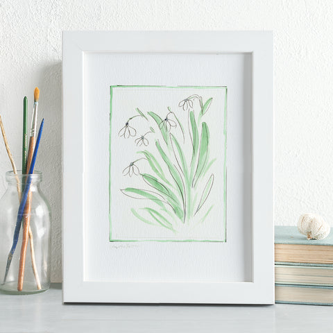 'Snowdrops' Framed Original Art