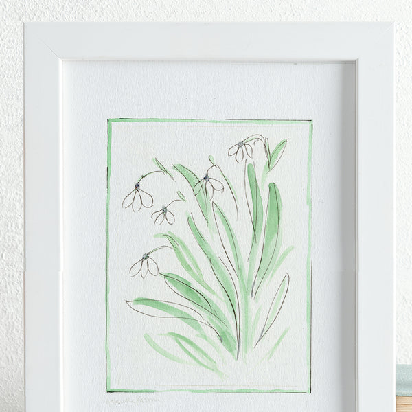 'Snowdrops' Framed Original Art