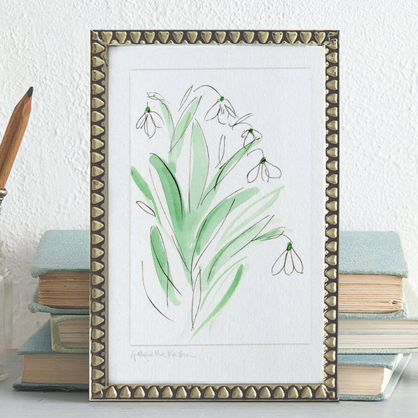 'Snowdrops' Framed Original Art