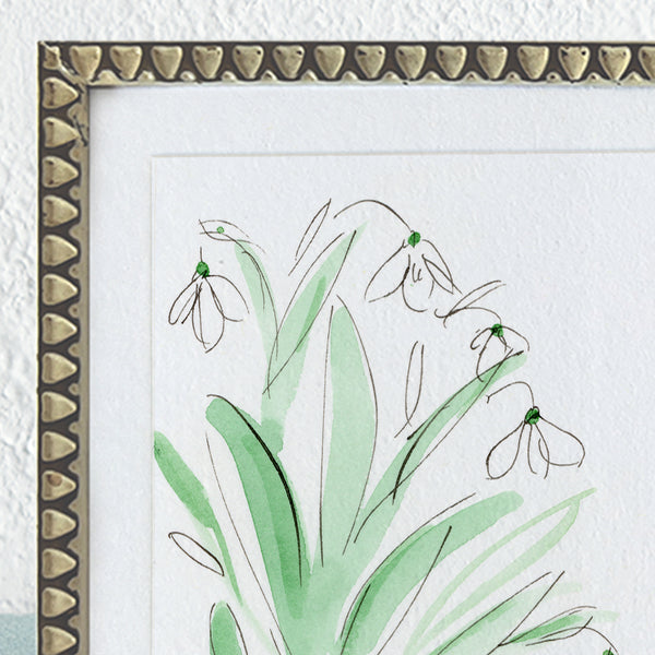 'Snowdrops' Framed Original Art