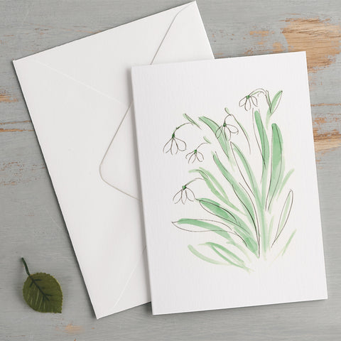 'Snowdrops' Spring Flower Card