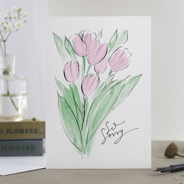 'So Sorry' Bunch Of Tulips Card