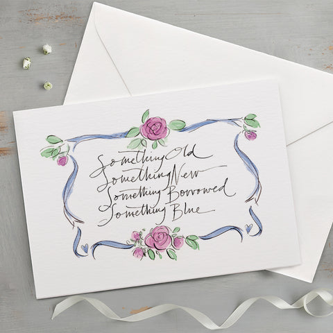 'Something Old, Something New...' Celebration Card