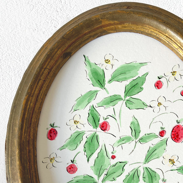 'Strawberries' Framed Original Art