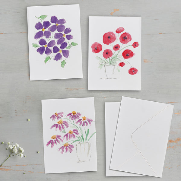 'Clematis' Summer Flower Card