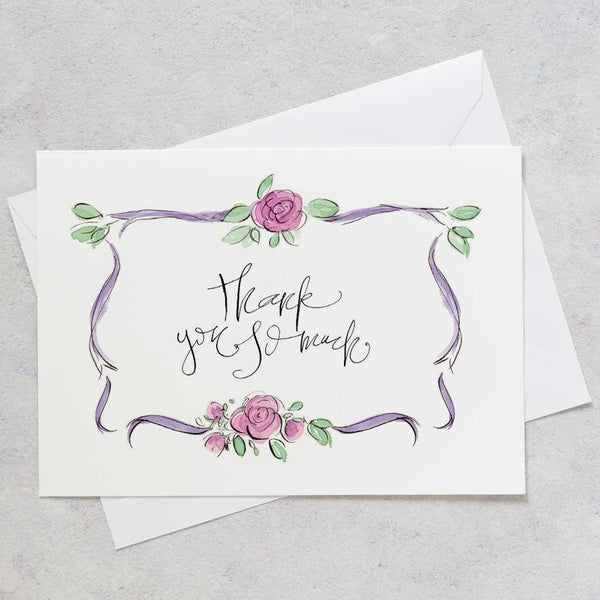 'Saying Thanks' Decorative Postcard Set