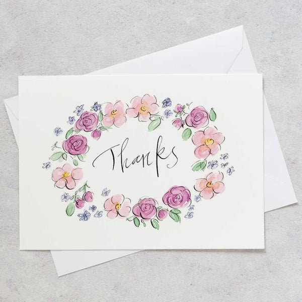 'Saying Thanks' Decorative Postcard Set