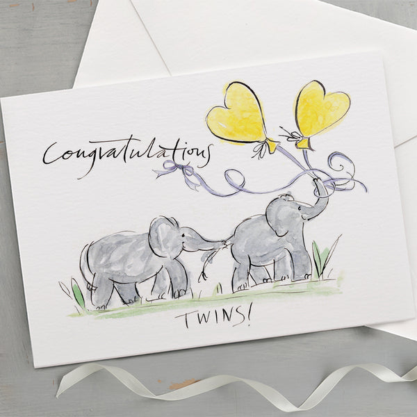 'Congratulations Twins!' New Baby Card