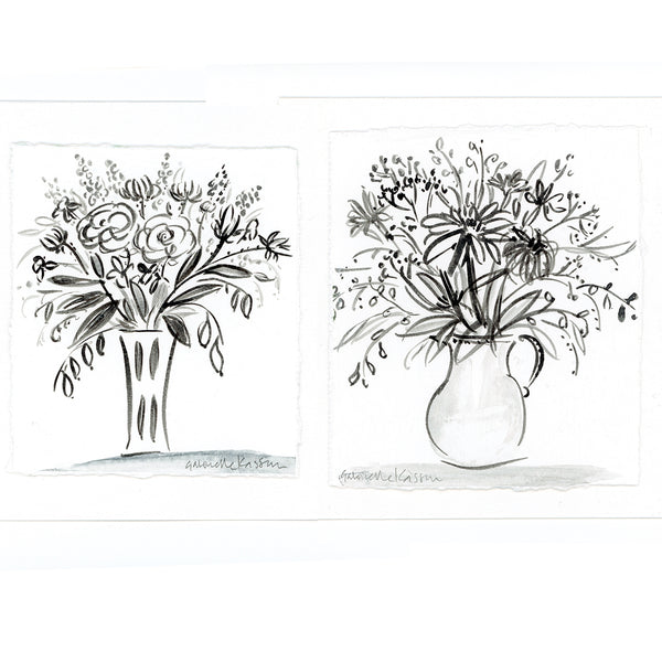 'Jug Of Flowers' Framed Original Art