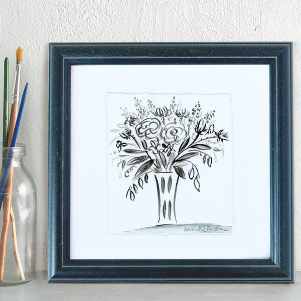 'Vase Of Flowers' Framed Original Art
