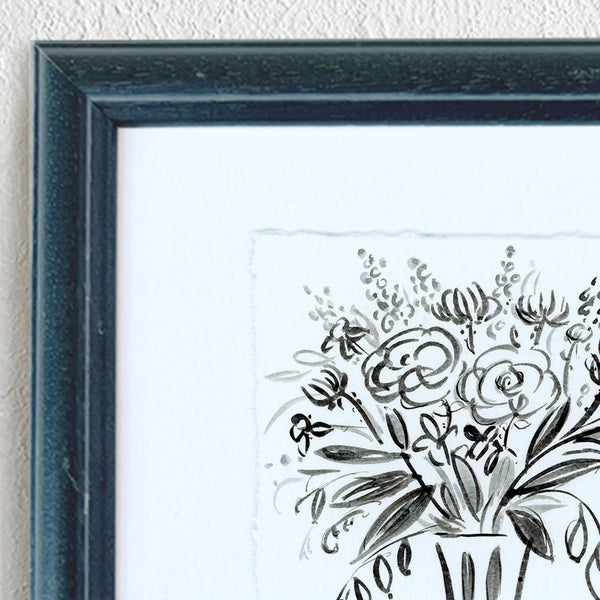 'Vase Of Flowers' Framed Original Art