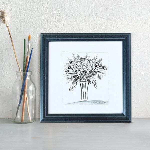 'Vase Of Flowers' Framed Original Art