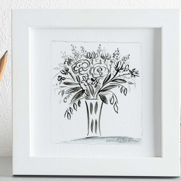 'Jug Of Flowers' Framed Original Art