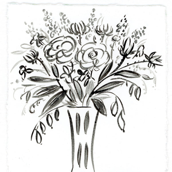 'Vase Of Flowers' Framed Original Art