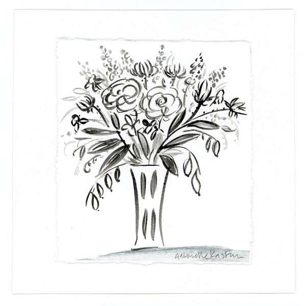 'Vase Of Flowers' Framed Original Art