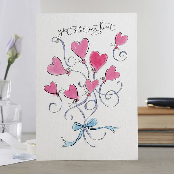 'You Stole My Heart' Romantic Love Card