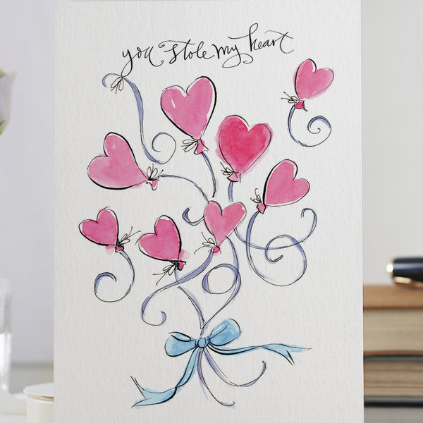 'You Stole My Heart' Romantic Love Card