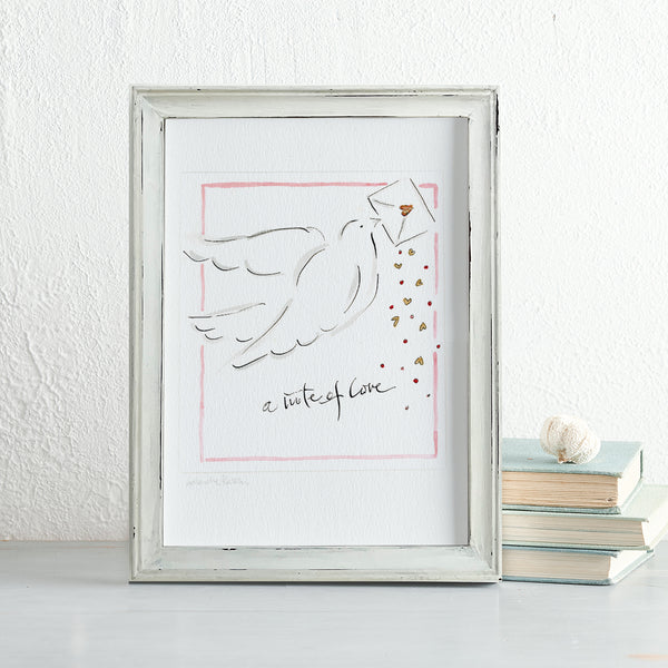 'A Note Of Love' Framed Original Art